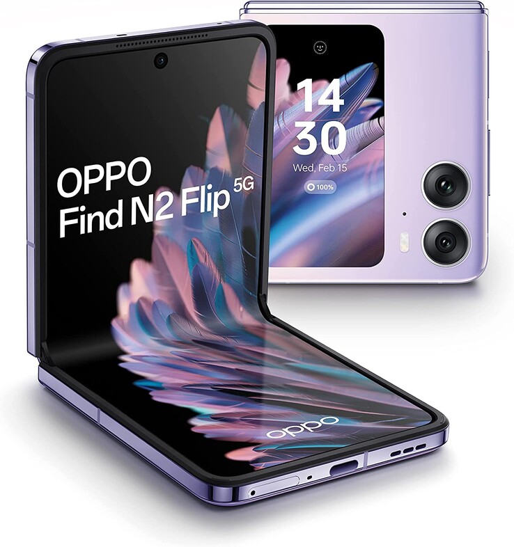 It's possible OnePlus will take design cues from the Oppo Find N2 Flip (pictured) as the two manufacturers are owned by the same corporation. (Image via Oppo)