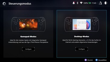 Input mode for games or desktop (Auto setting is available)