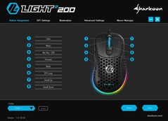 Sharkoon Light² 200 ultra light gaming mouse software - Button Assignment