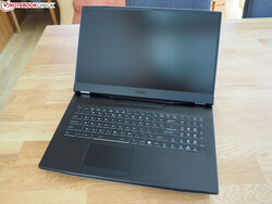 The MSI GT76 sports a 17.3-inch display and is also quite bulky.