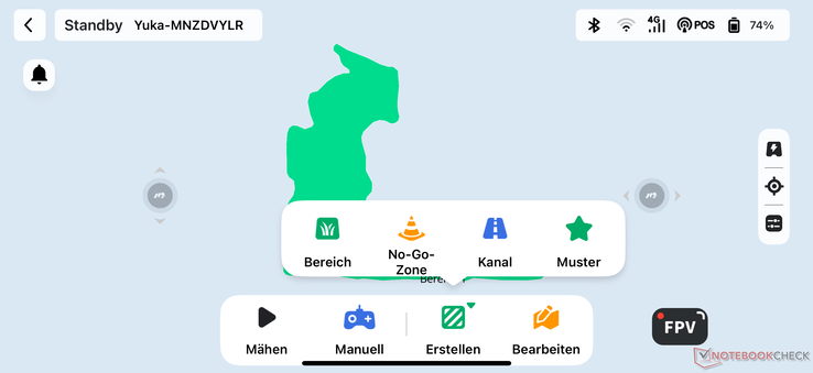 The setup and mapping worked well in the Mammotion Yuka Mini test and offers many possibilities