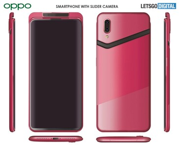 Some renders based on the purported OPPO patent. (Source: LetsGoDigital)