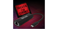 Killer&#039;s new Ethernet dongle. (Source: Rivet Networks)
