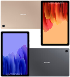 The Galaxy Tab A7 10.4 (2020) will be available in two colours. (Image source: Evan Blass)