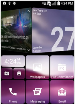 SquareHome 2 Android launcher with Windows 10 Live Tiles interface (Source: Google Play)