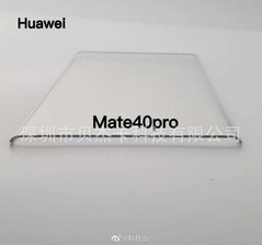 Huawei Mate 40 Pro screen protector. (Image source: @RODENT950)