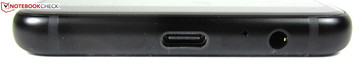 Bottom: USB Type-C port and 3.5 mm jack