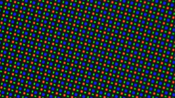 Sub-pixel array of the main display