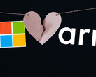 This isn't the first time Microsoft has tried its luck with ARM chips (Image source: Unsplash/Microsoft/ARM - edited)