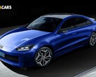 An automotive YouTube channel has released new render pictures of Hyundai's upcoming electric sedan called the Ioniq 6 (Image: GotchaCars)