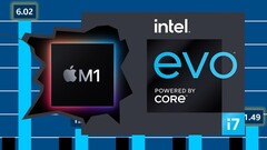 Intel has been targeting the Apple M1 chip in a series of slides to promote Intel Evo-badged laptops. (Image source: Intel/Applesutra - edited)