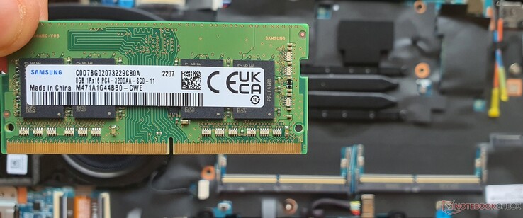 1x 8GB DDR4 3200 RAM module – single ranked and in single-channel configuration