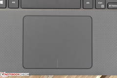 The large touchpad is responsive and accurate.