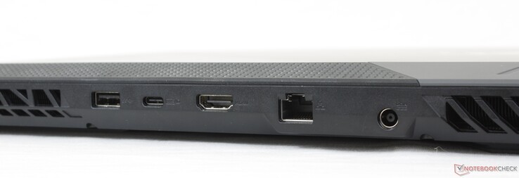 Rear: USB-A 3.2 Gen. 1, USB-C 3.2 Gen. 2 w/ Power Delivery + DisplayPort, HDMI 2.0b, RJ-45 1 Gbps, AC adapter