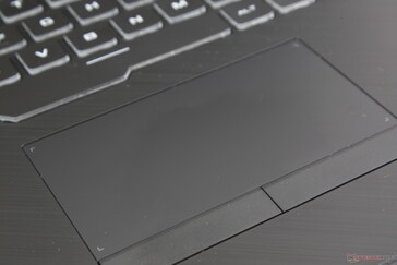 One of the more comfortable clickpads and mouse keys we've used on a 17.3-inch gaming laptop