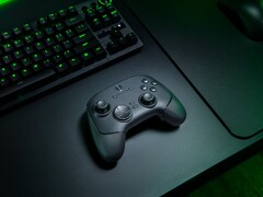 The Razer Wolverine V3 Pro 8K PC wireless controller shown on desktop (Image source: Razer PR)
