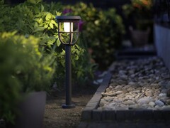 The Philips Radii lights are solar-powered, running for up to 40 hours between charges. (Image source: Signify)