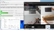 Maximum latency when opening multiple browser tabs and during 4K video material playback