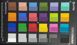 ColorChecker: The reference color is displayed in the bottom half of each patch.