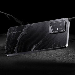 The Lava Yuva 2 5G comes in Marble Black colorway (Image source: Lava)