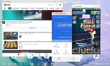 Productivity Mode with app bar and window display