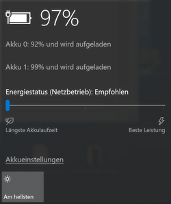 Windows performance slider