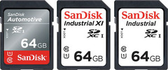 The Automotive and Industrial cards work safely up to 185 degrees F. (Source: SanDisk)