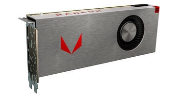 The AMD Radeon RX Vega 64 is also available in an air cooled edition with reduced clock speeds. (Source: AnandTech)