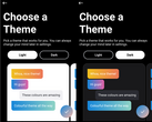 Traditional light mode with color customization (left) and new dark mode with color customization (right). (Source: Own)