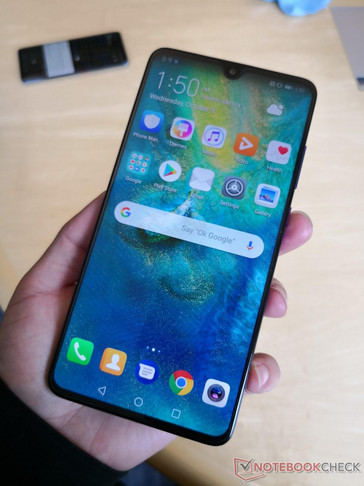 Very high screen-to-body ratio for the Mate 20