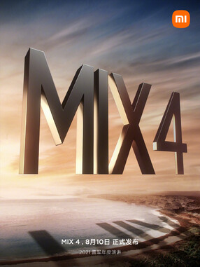 Mi Mix 4 coming August 10. (Image source: Xiaomi)