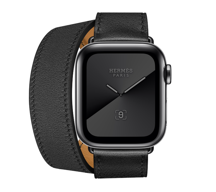 Apple Watch Hermès - space black + stainless steel case with Double Tour. (Image source: Apple)