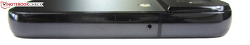 Top: microphone, loudspeaker (located on the edge of the display)