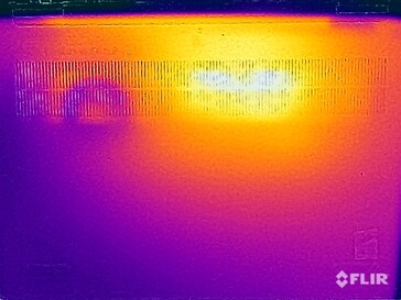 Surface temperatures underside (stress test)