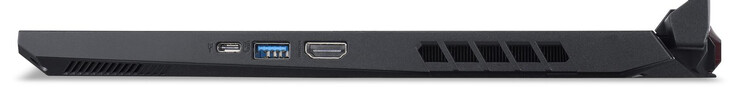Right side: USB 3.2 Gen 2 (Type-C), USB 3.2 Gen 2 (Type-A), HDMI