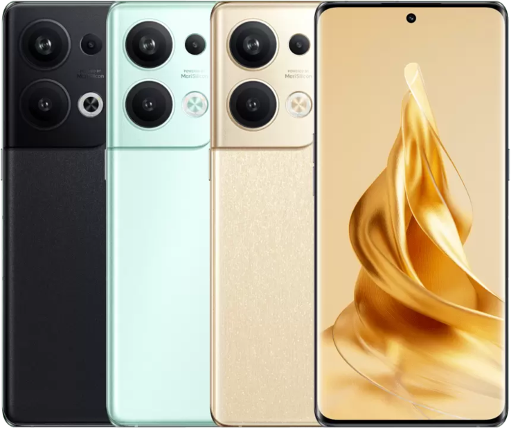 The Reno9 Pro Plus' new color options. (Source: OPPO)