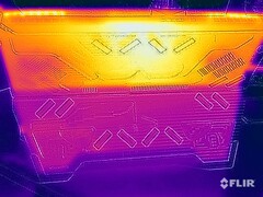 Surface temperatures stress test (rear)