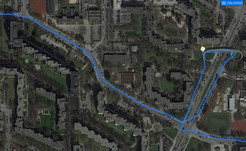 GPS test – Nokia 1: Route across a bridge