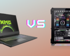 Laptop vs desktop PC.