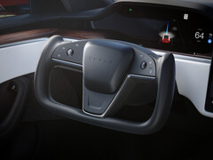 As good as it looks, Tesla&#039;s yoke steering wheel in the Model S and Model X might not be the most practical design choice (Image: Tesla)