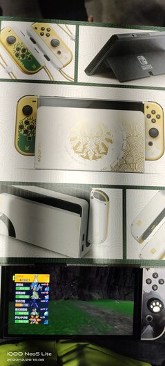 Nintendo Switch OLED Legend of Zelda: Tears of the Kingdom Edition dock (image via Reddit)