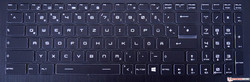 Steelseries keyboard of the MSI GE73VR 7RF Raider