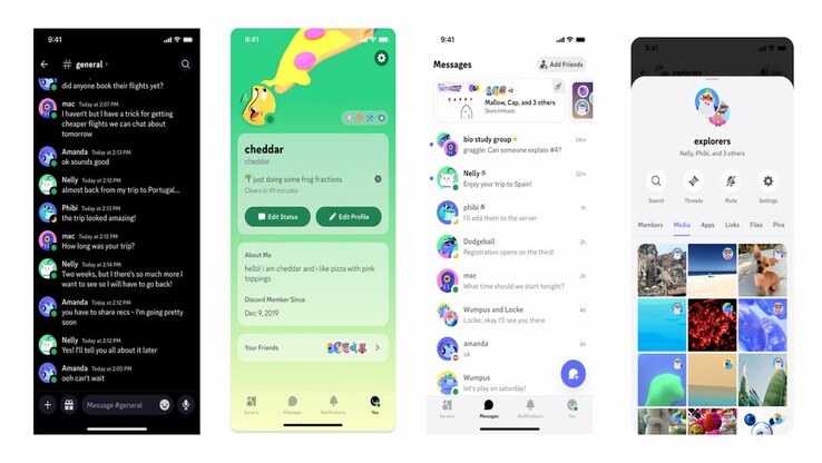 New themes and features from the Discord update (Image source: Discord)