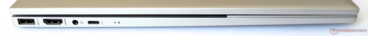 Left side: 1x USB-A 3.1 Gen1, HDMI, audio combo port, 1x USB-C (incl. DisplayPort)