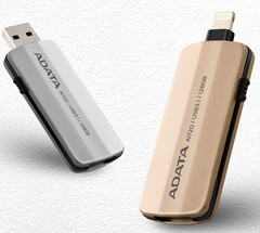 The i-Memory AI720 USB drive has a 0.29 inch profile and weighs only 0.38 oz. (Source: ADATA)