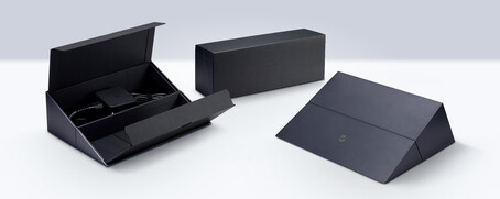 The box for the power adapter can double as a laptop stand (source: Asus)