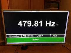 The custom 28” 4K LCD 1ms TN panel is capable of 480Hz only in 1080p. (Source: Blur Busters) 
