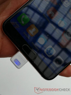 Huawei P20 series fingerprint sensor. (Source: NotebookCheck)