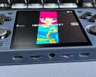 The RGB30 combines a 4-inch display with a Rockchip RK3566 chipset. (Image source: Powkiddy)