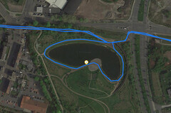 GPS test: ZTE Axon 10 Pro – Cycling around a lake